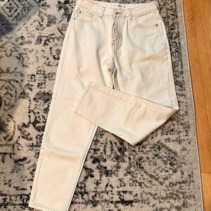 Mom white/cream Jeans
